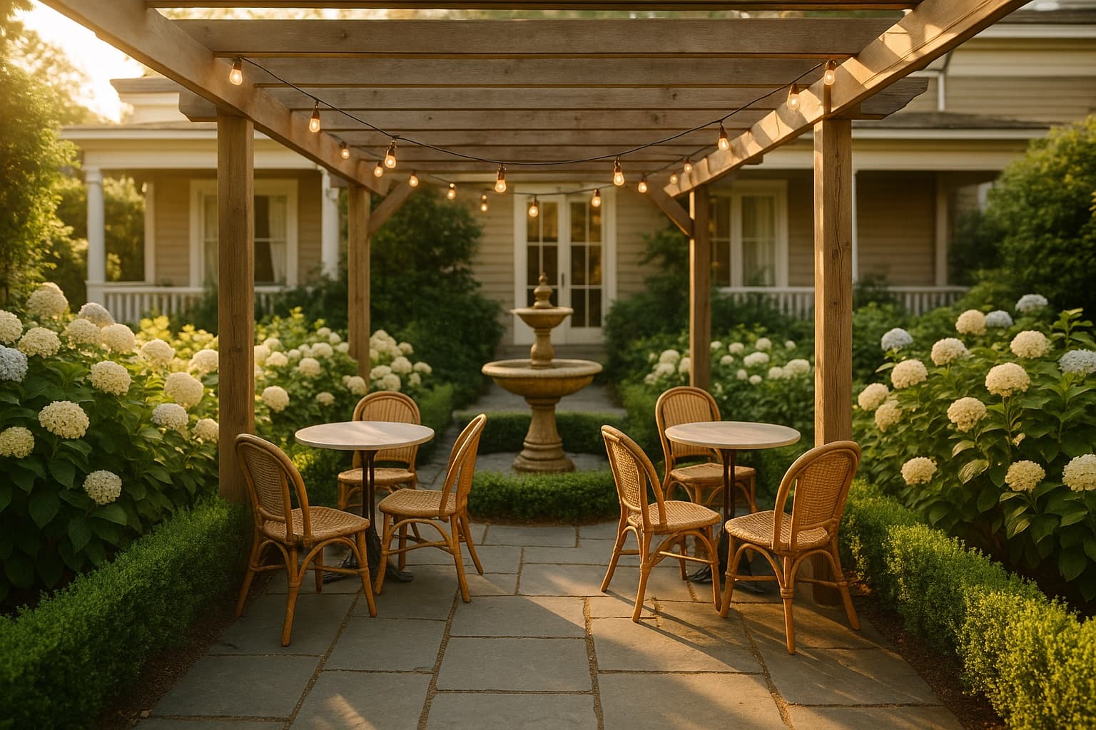 Interior garden courtyard